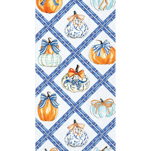 CHINOISERIE PUMPKINS PAPER GUEST TOWELS